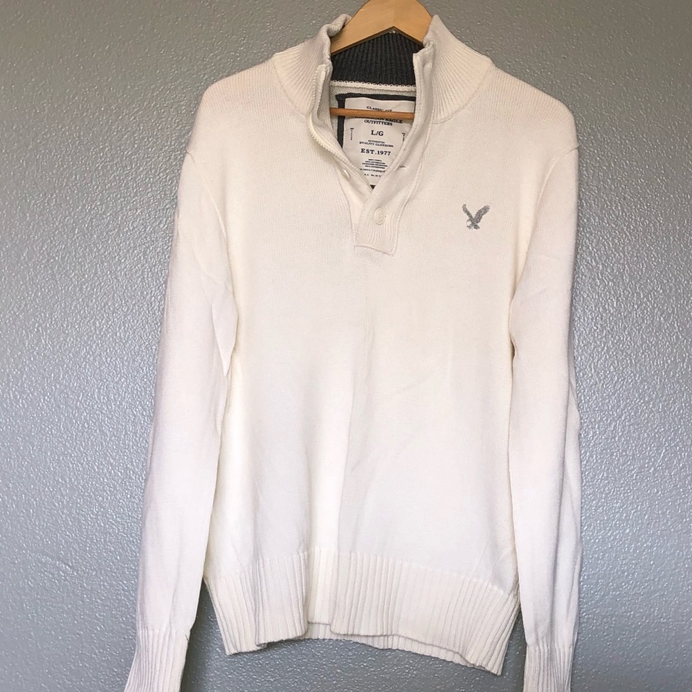American Eagle Half Button/Zip Sweater NWOT